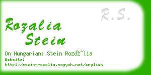 rozalia stein business card